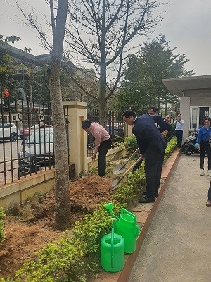 Sở Xây dựng tỉnh Bắc Giang tổ chức phát động "Tết trồng cây" xuân Giáp Thìn năm 2024
