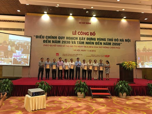 Công bố “Điều chỉnh quy hoạch xây dựng Vùng Thủ đô Hà Nội đến năm 2030 và tầm nhìn đến năm 2050